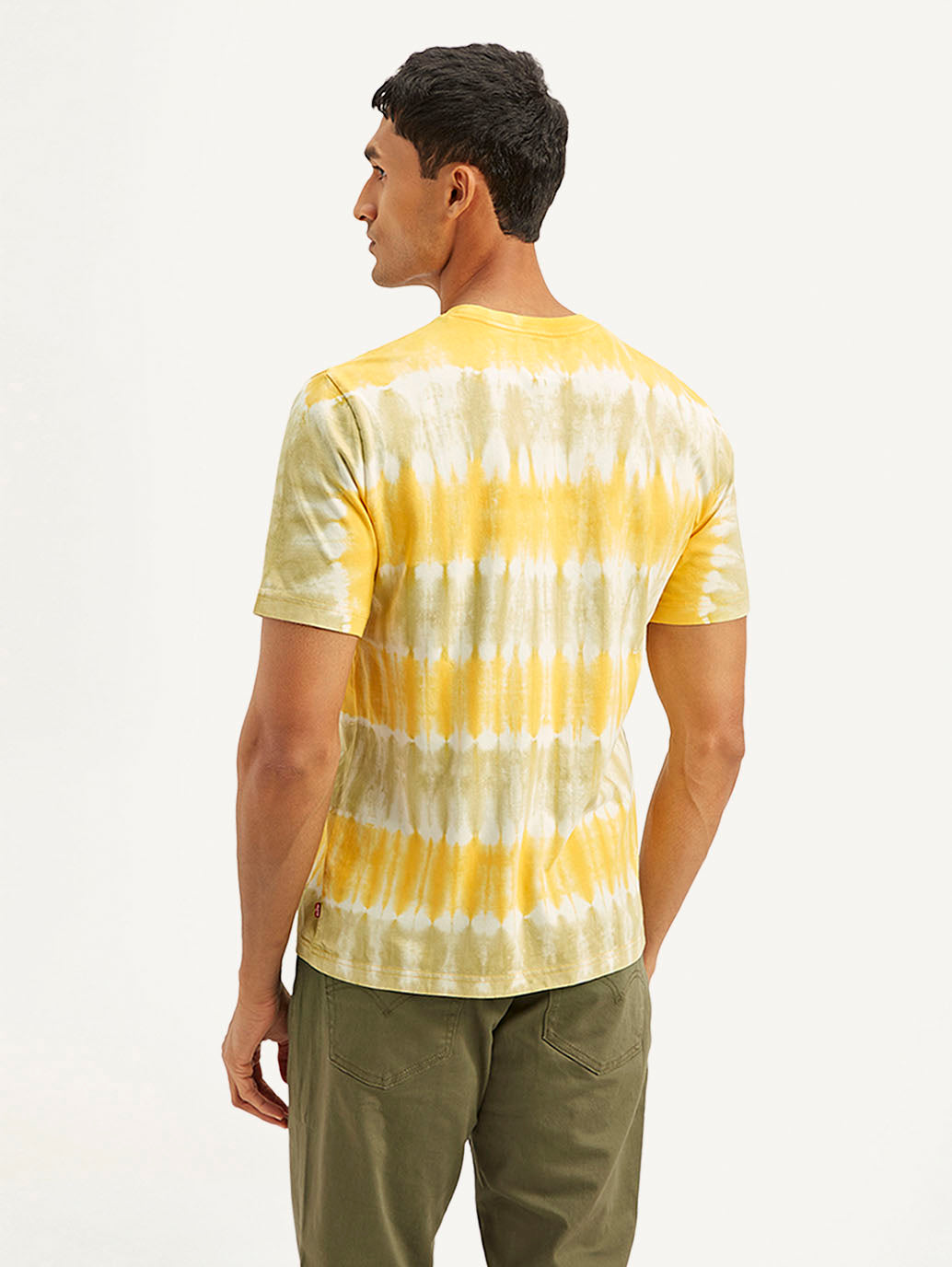 Men's Tie-Dye Crew Neck T-Shirt - Back View