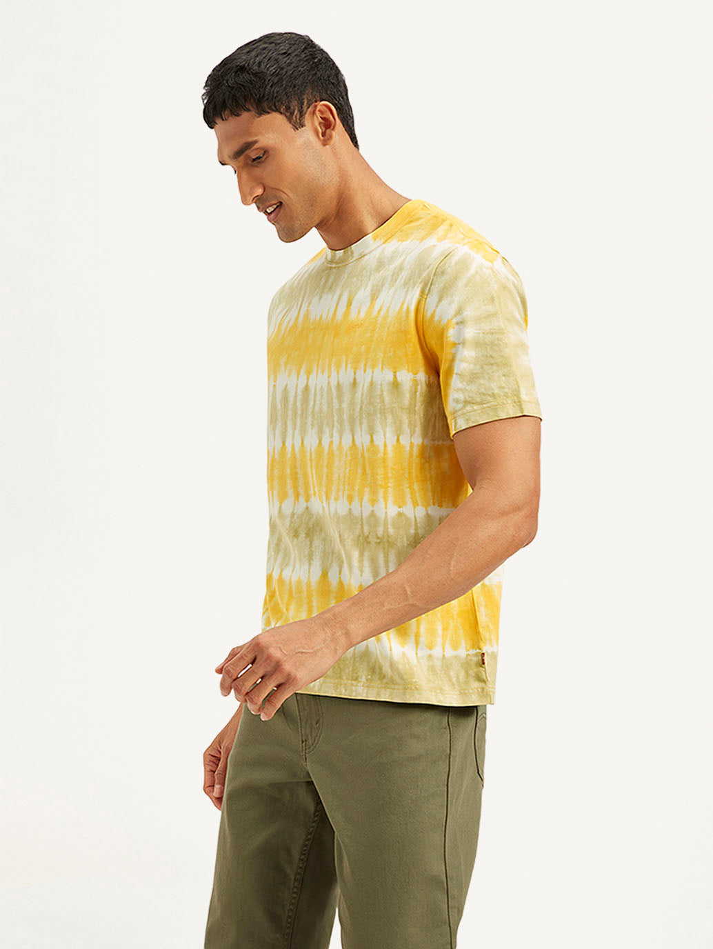 Men's Tie-Dye Crew Neck T-Shirt - Side View