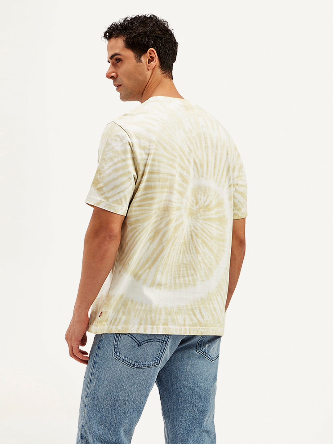 Men's Tie-Dye Crew Neck T-Shirt - Back View