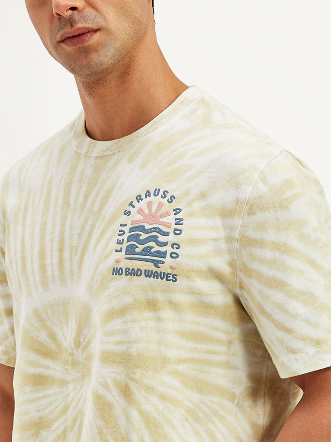 Men's Tie-Dye Crew Neck T-Shirt - Detail View