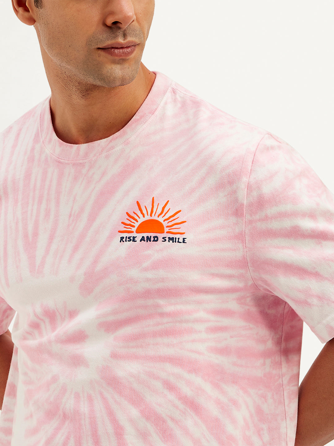 Men's Tie-Dye Crew Neck T-Shirt - Detail View