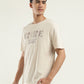 Men's Printed Crew Neck T-shirt - Side View