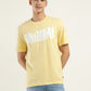 Men's Typographic Print Crew Neck T-Shirt - Front View