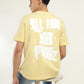 Men's Typographic Print Crew Neck T-Shirt - Back View