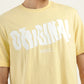 Men's Typographic Print Crew Neck T-Shirt - Detail View