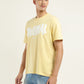 Men's Typographic Print Crew Neck T-Shirt - Side View