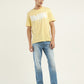 Men's Typographic Print Crew Neck T-Shirt - ModelFront View