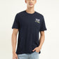 Men's Typographic Print Crew Neck T-Shirt - Front View