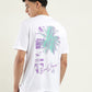 Men's Solid Crew Neck T-Shirt - Back View