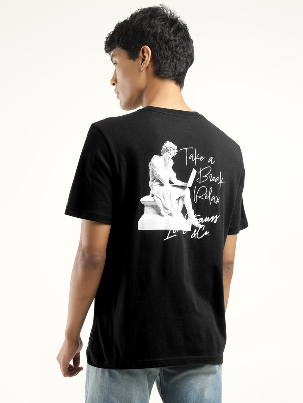 Men's Graphic Print Crew Neck T-Shirt