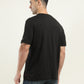 Men's Graphic Print Crew Neck T-shirt - Back View