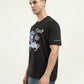 Men's Graphic Print Crew Neck T-shirt - Side View