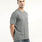 Men's Typographic Print Crew Neck T-Shirt - side View