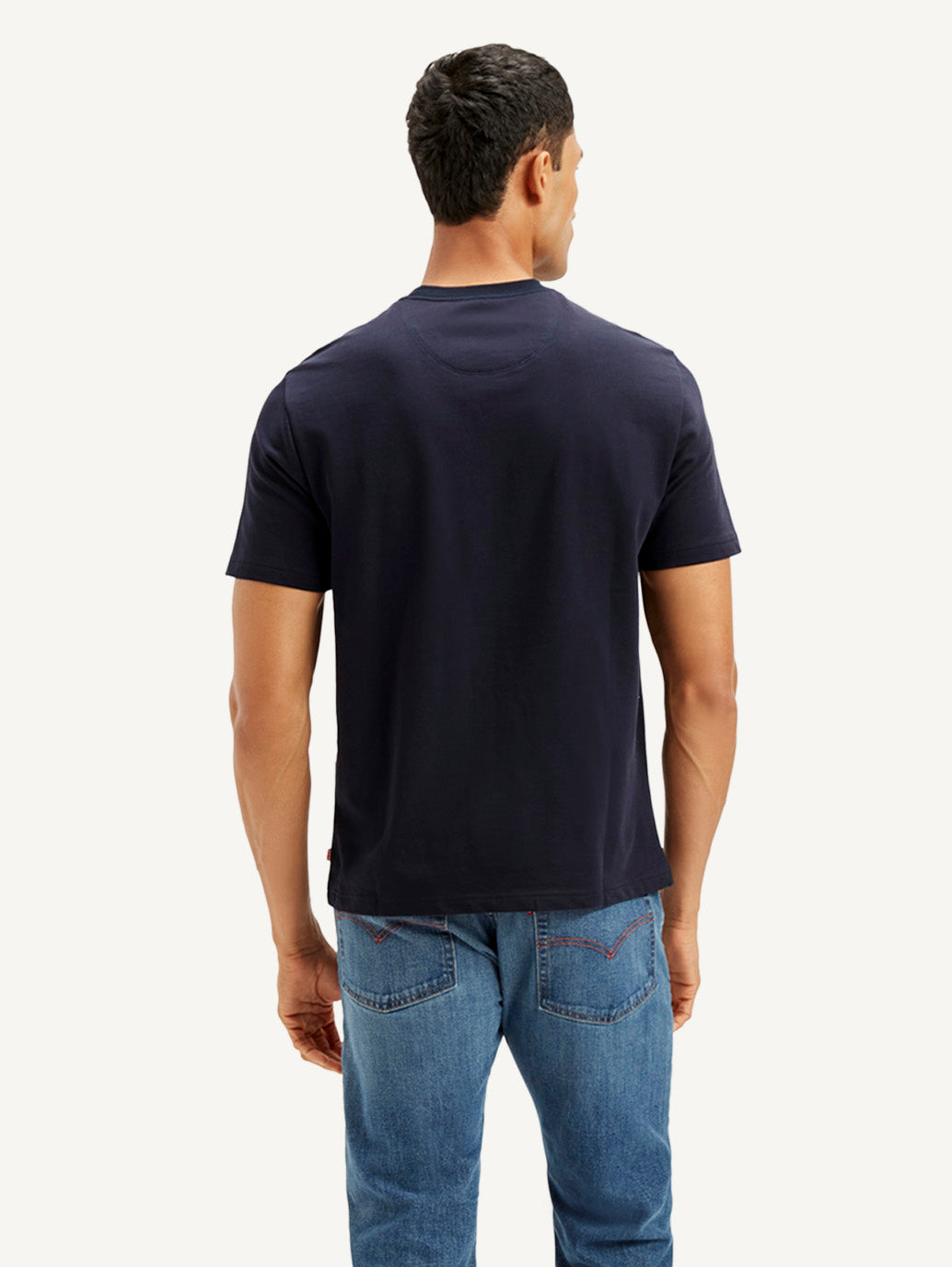 Men's Typography Crew Neck T-shirt - Back View