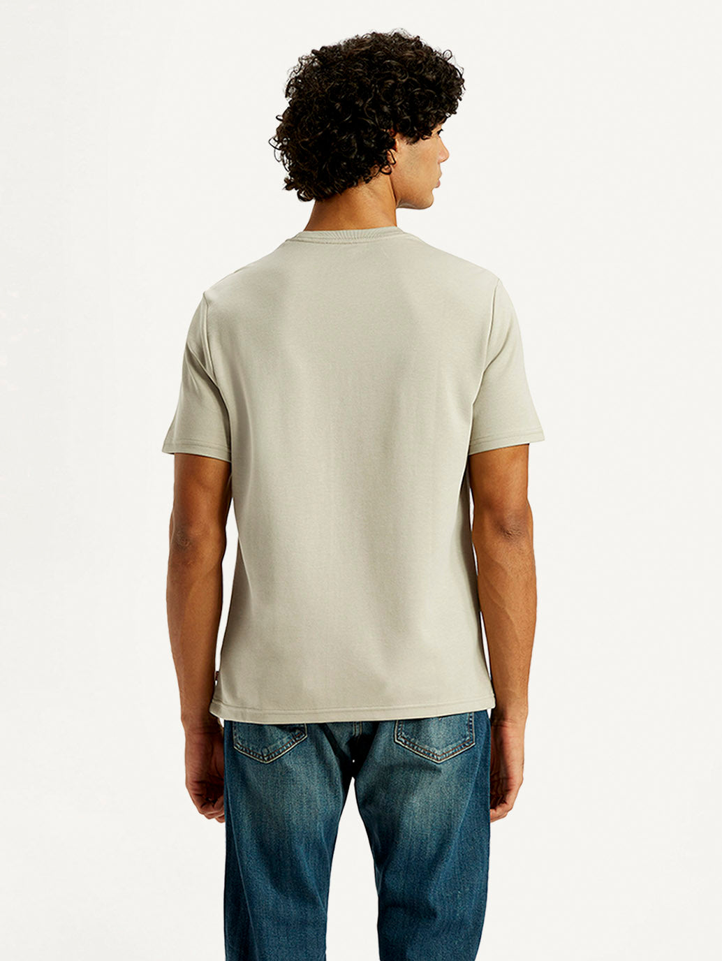 Men's Typography Regular Fit T-Shirt - Back View