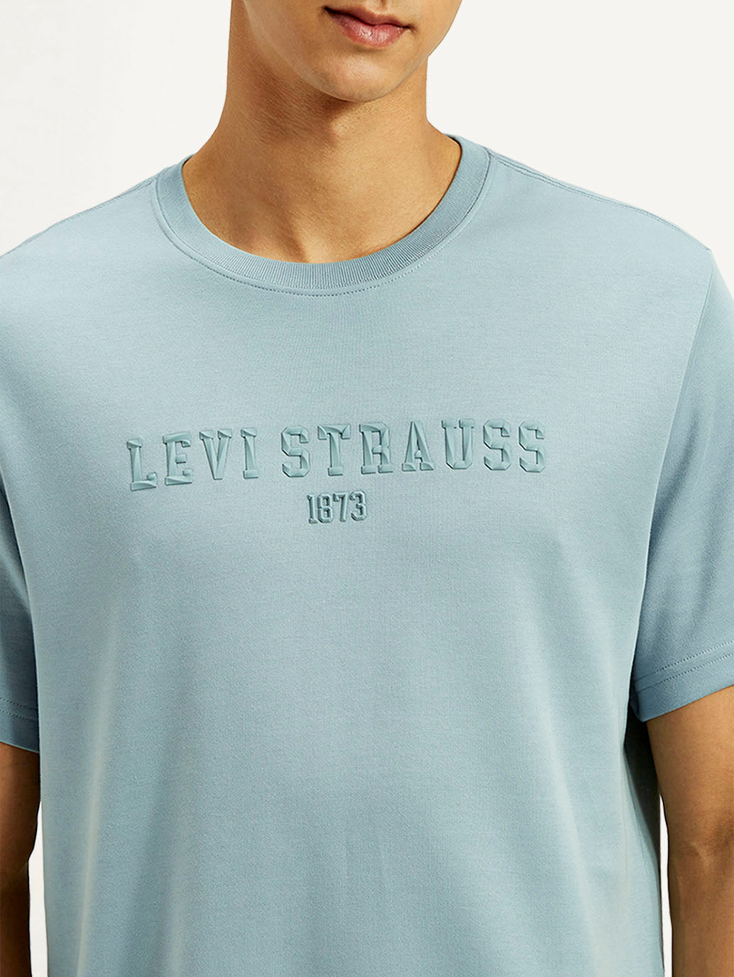 Men's Typography Regular Fit T-Shirt - Detail View