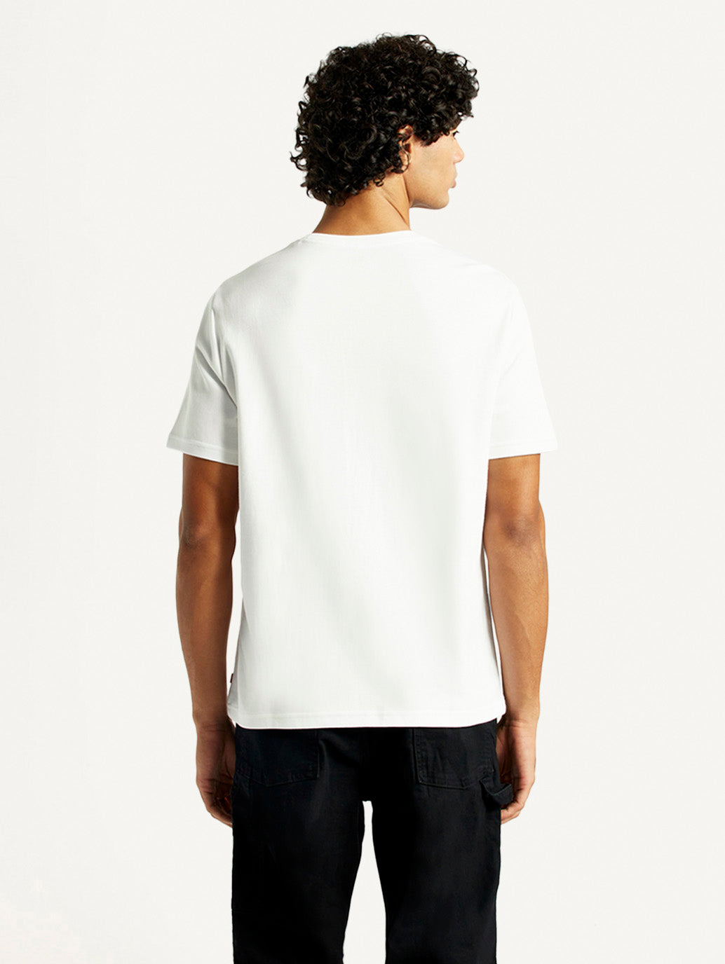 Men's Typography Regular Fit T-Shirt - Back View