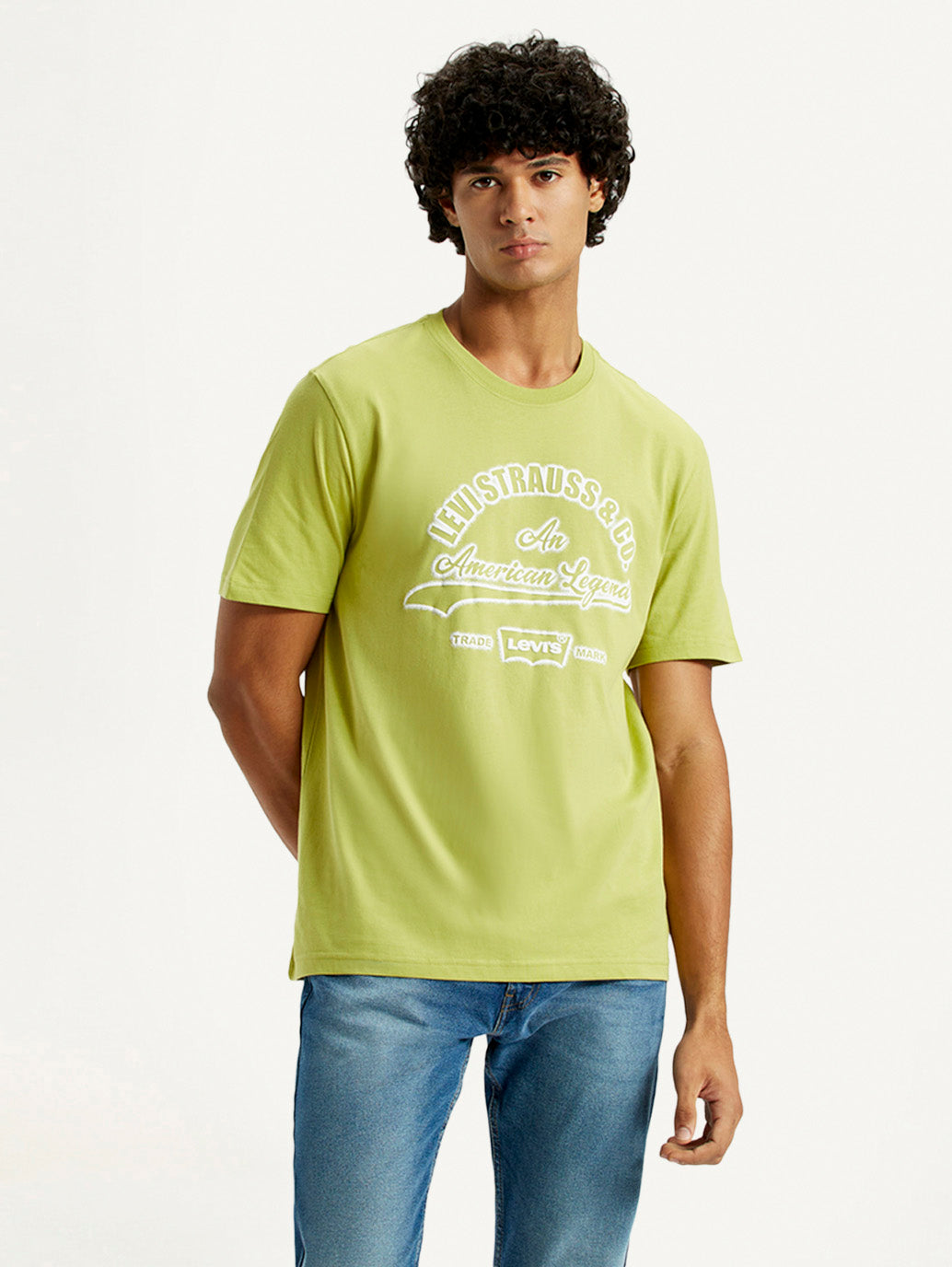 Men's Typography Regular Fit T-Shirt - Front View