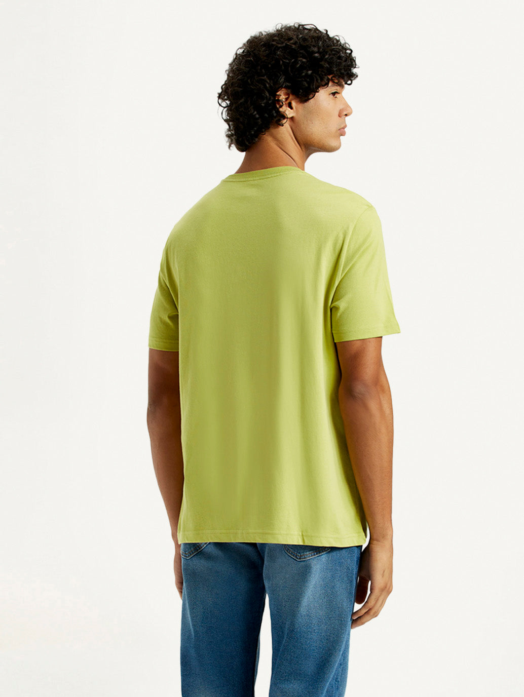 Men's Typography Regular Fit T-Shirt - Back View