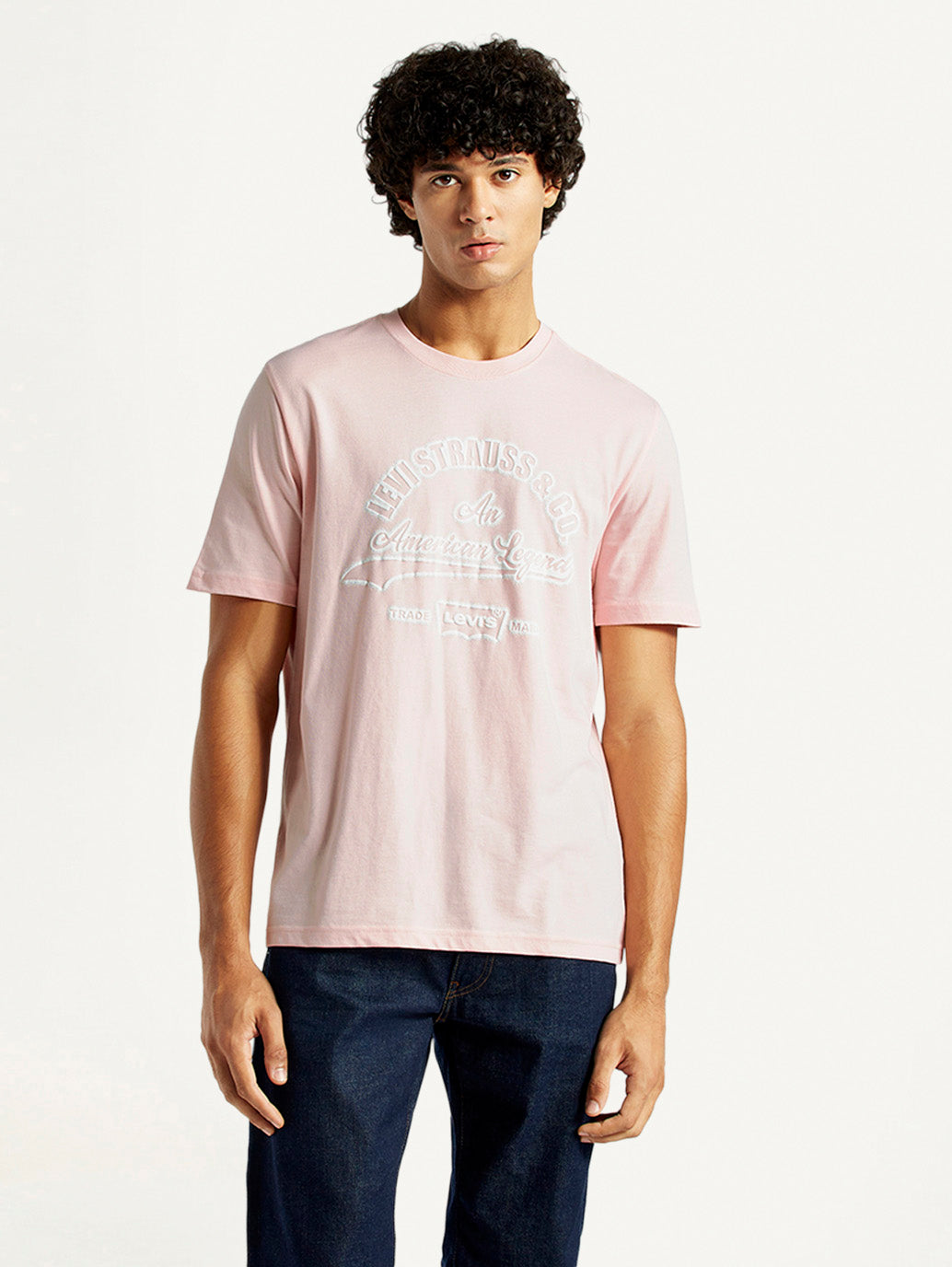 Men's Typography Regular Fit T-Shirt - Front View