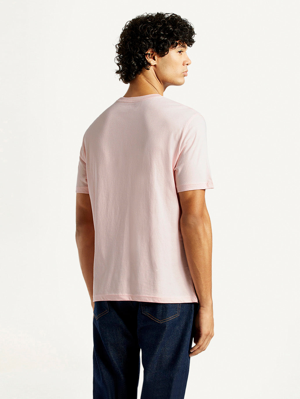 Men's Typography Regular Fit T-Shirt - Back View