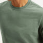 Men's Solid Regular Fit T-Shirt - Detail View