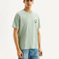 Men's Graphic Print Crew Neck T-shirt - Side View