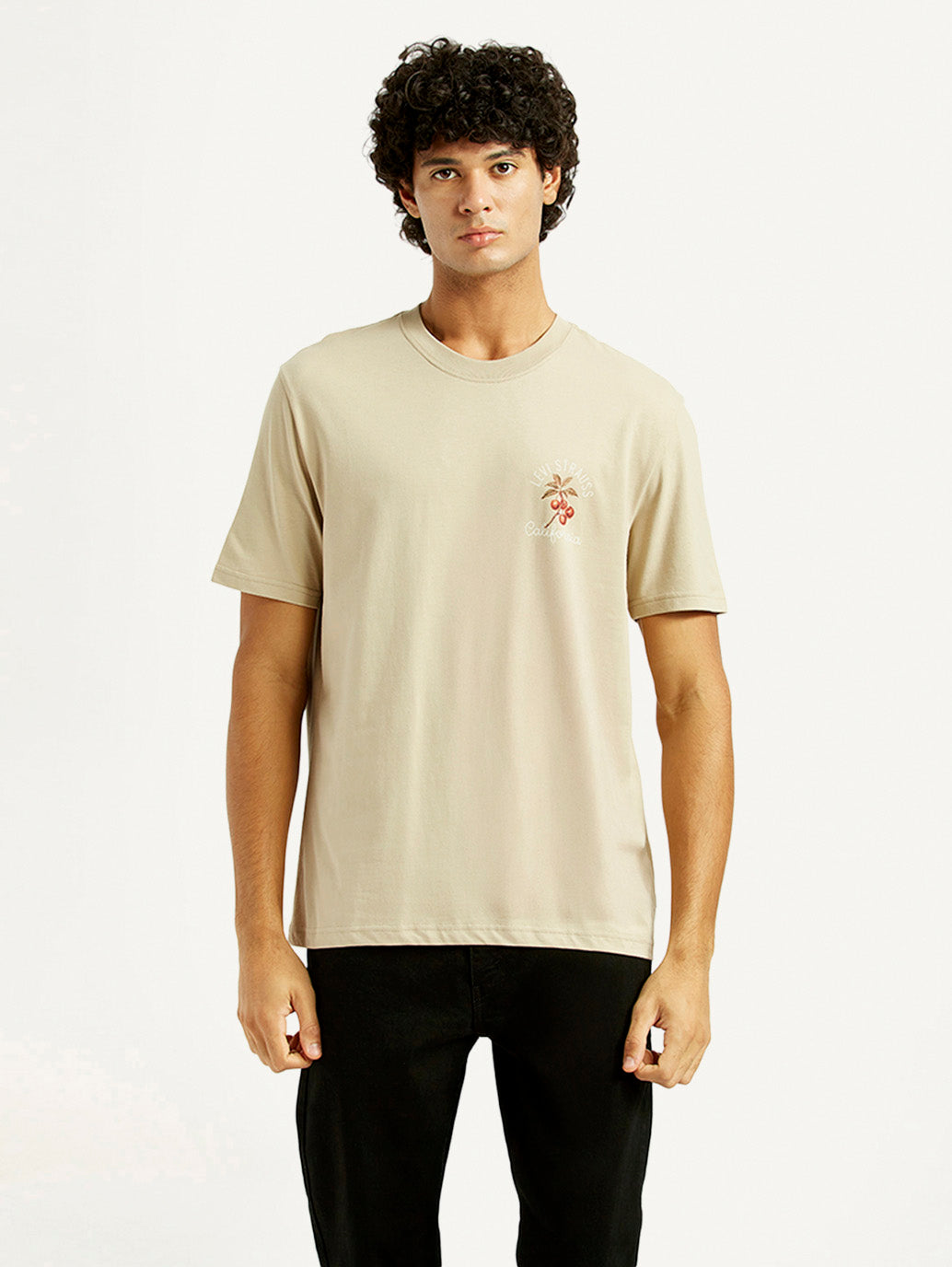 Men's Graphic Print Crew Neck T-shirt