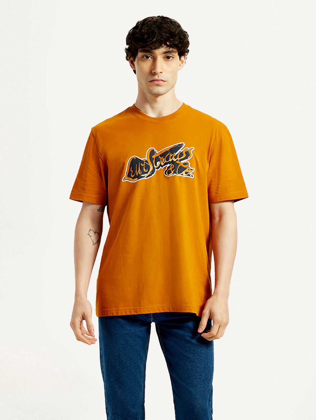 Men's Graphic Regular Fit T-Shirt - Front View