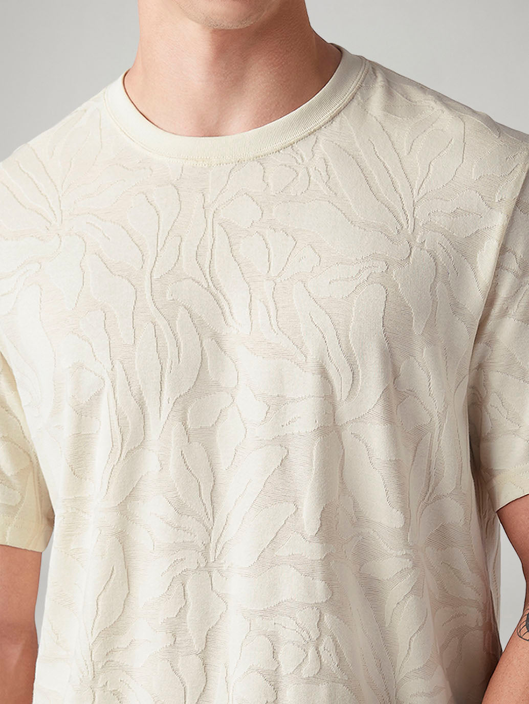 Men's Self-Design Regular Fit T-Shirt - 20 View