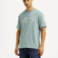 Men's Brand Logo Light Blue Crew Neck T-shirt - Styleshot View