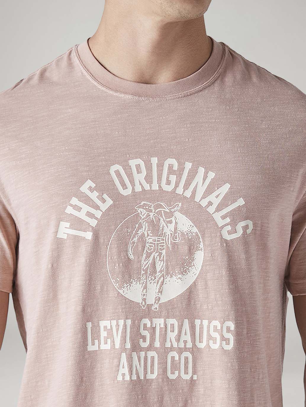 Men's Graphic Print Regular Fit Overdyed T-Shirt - Detail View