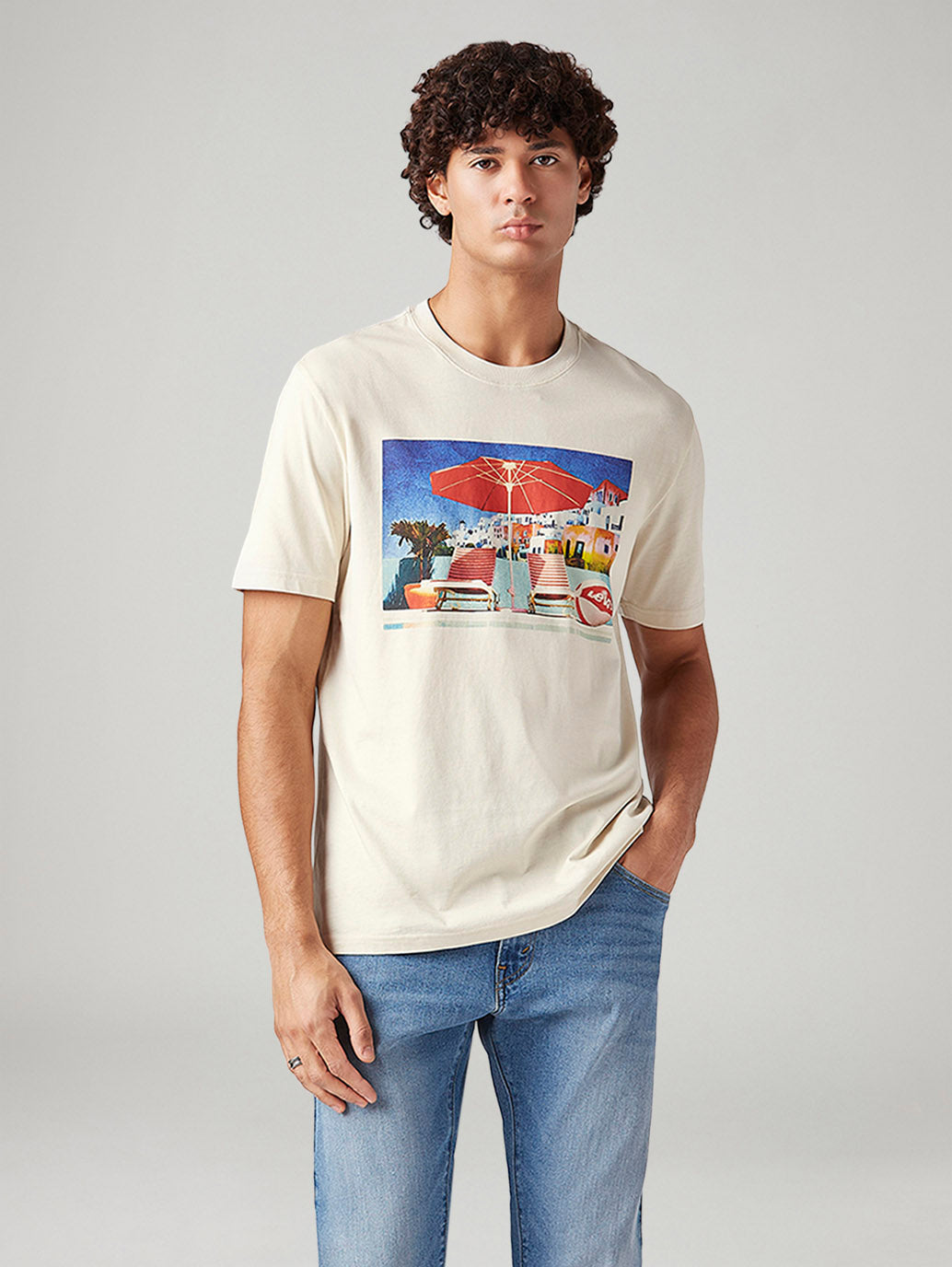 Men's Graphic Print Regular Fit T-Shirt