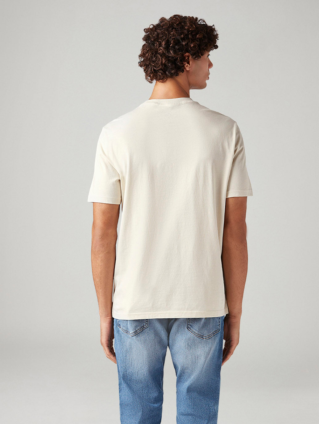 Men's Graphic Print Regular Fit T-Shirt - Back View