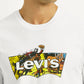 Men's Brand Logo White Crew Neck T-shirt - Detail View