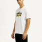 Men's Brand Logo White Crew Neck T-shirt - Side View