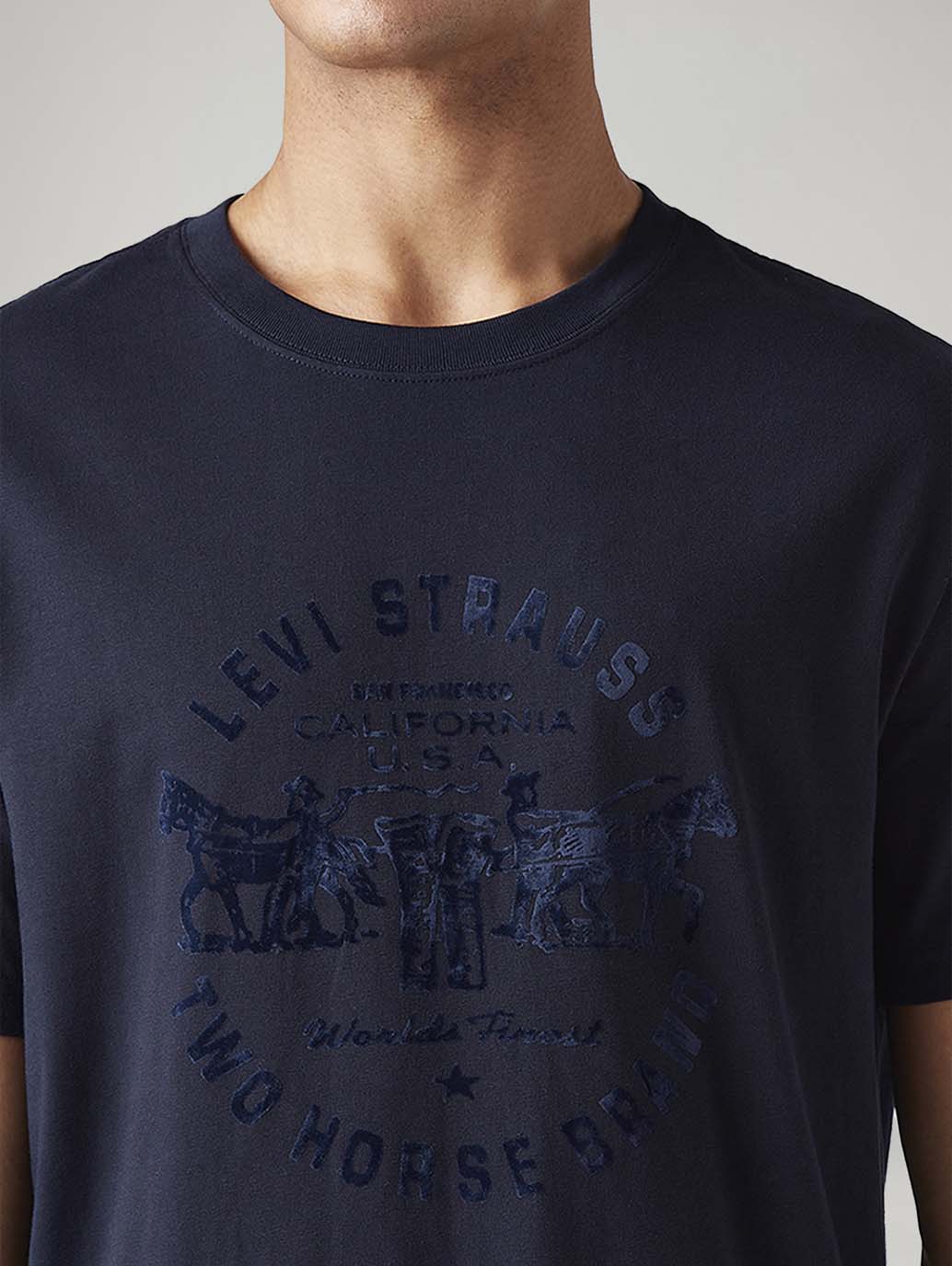 Men's Graphic Print Regular Fit T-Shirt - Detail View