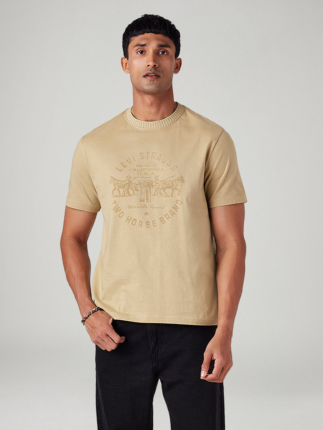 Men's Knitted Regular Fit T-Shirt