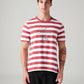 Men's Striped Regular Fit T-Shirt - Front View