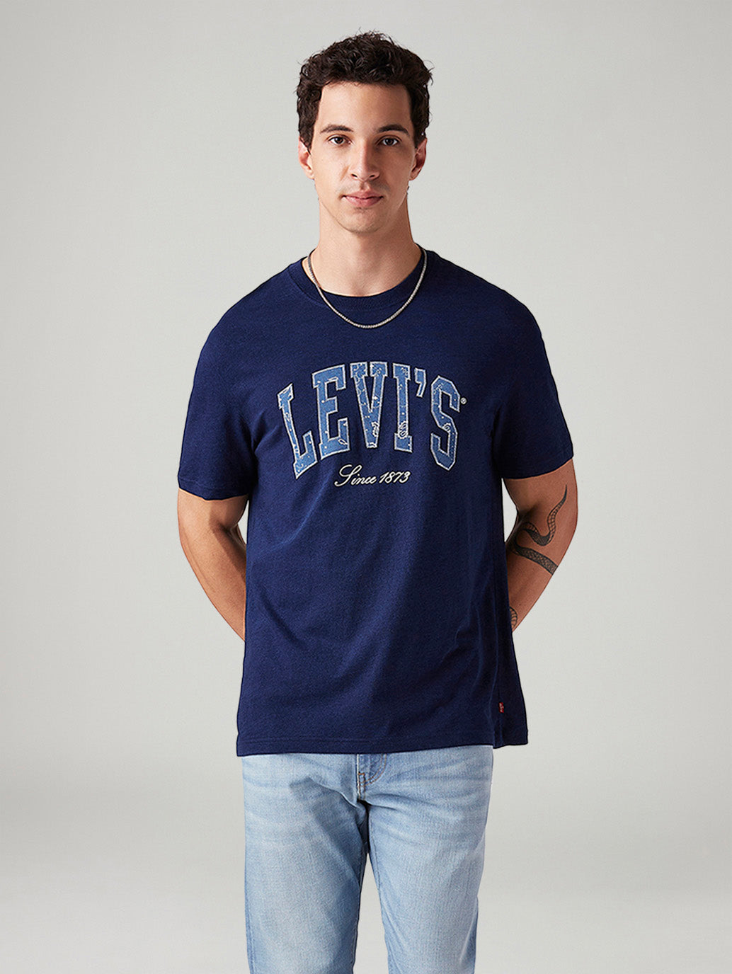 Men's Logo Printed Regular Fit T-Shirt