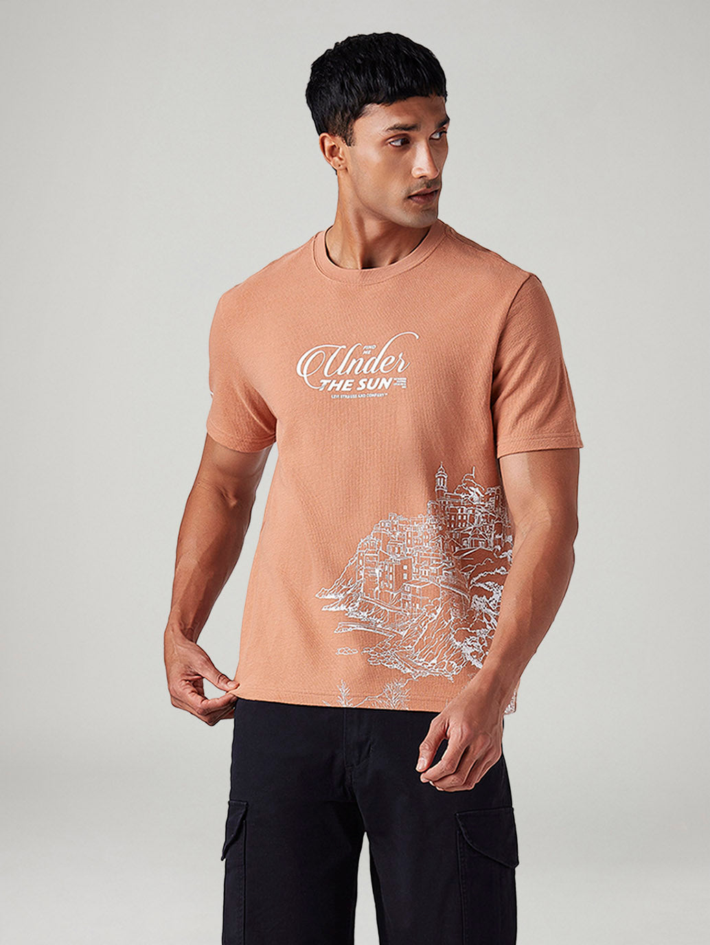 Men's Graphic Print Regular Fit T-Shirt