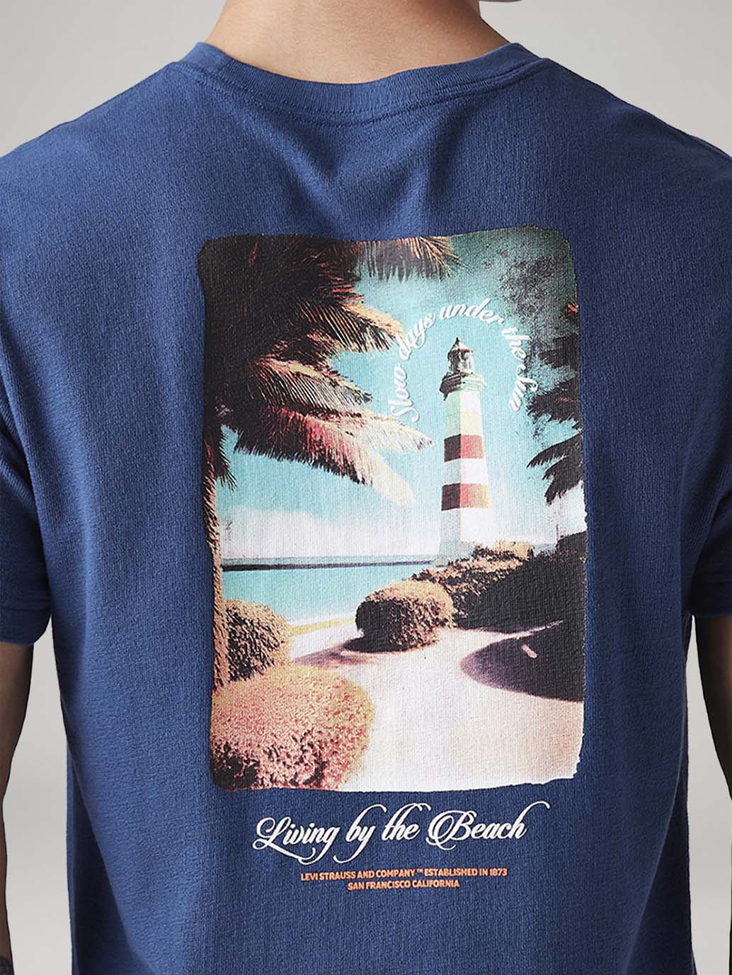 Men's Graphic Print Regular Fit T-Shirt - Detail View