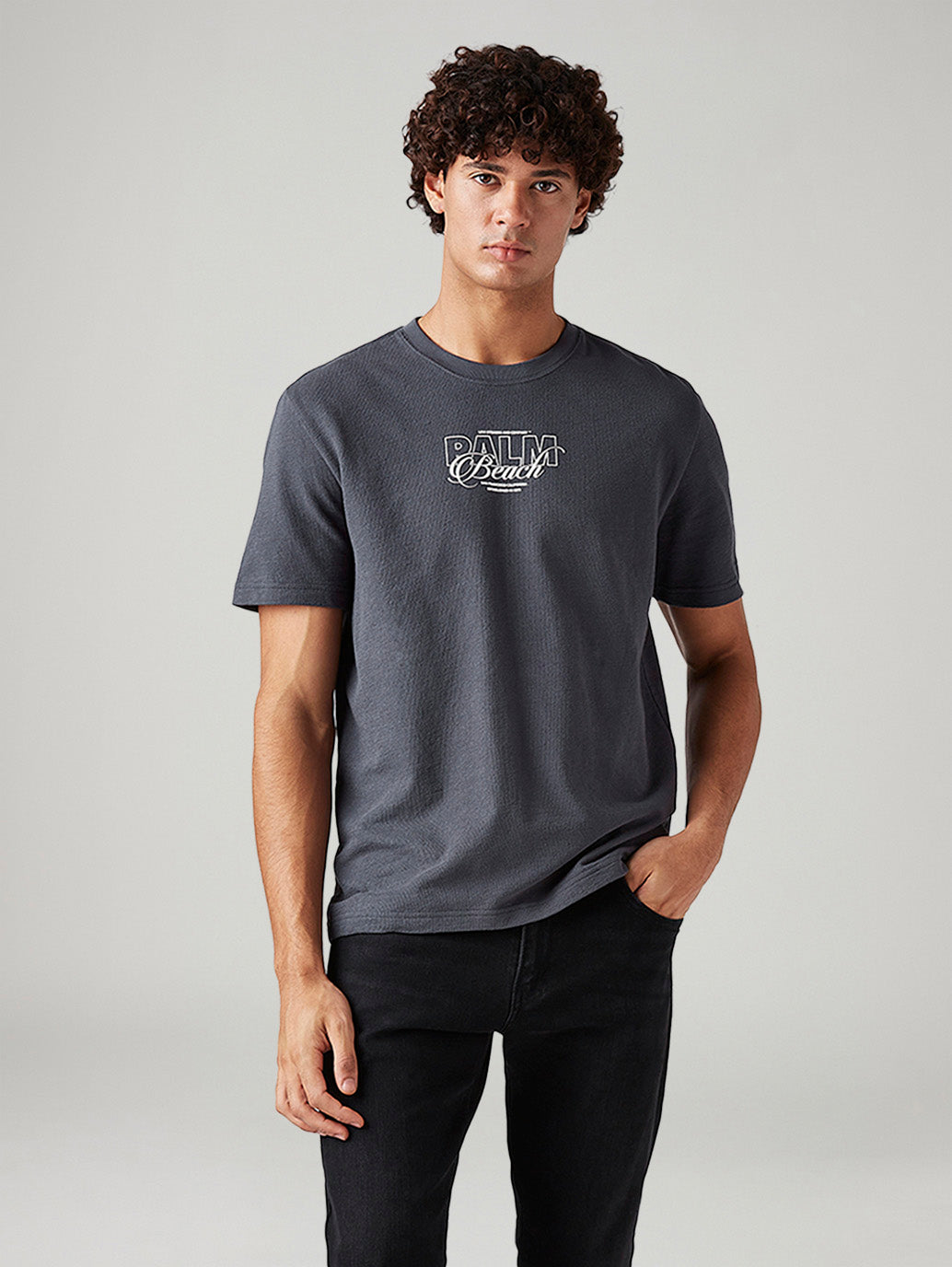 Men's Graphic Print Regular Fit T-Shirt