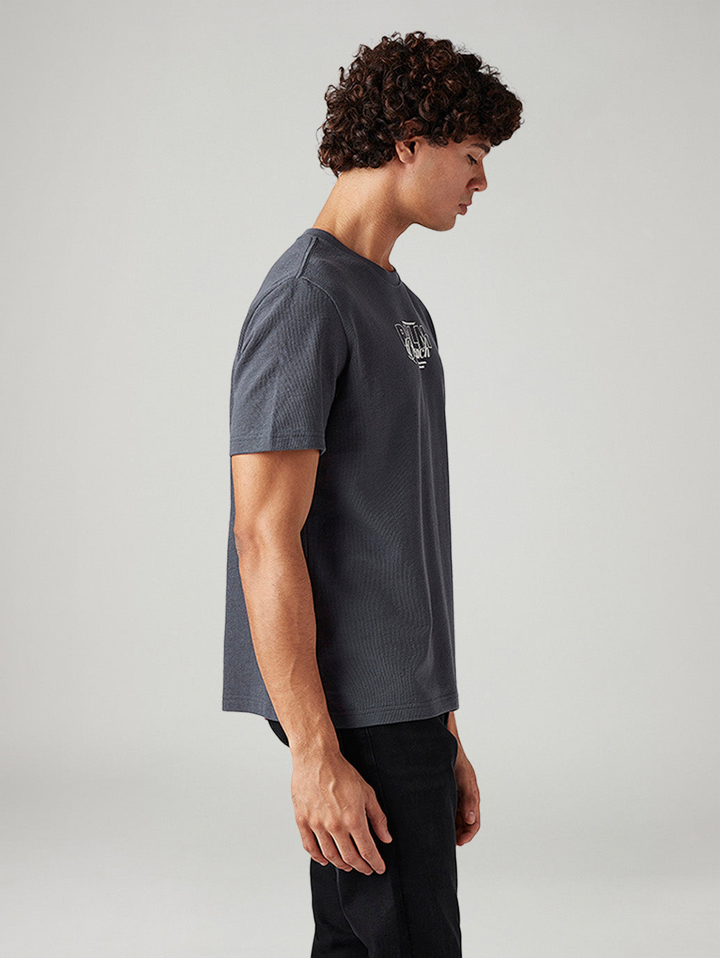 Men's Graphic Print Regular Fit T-Shirt - Side View
