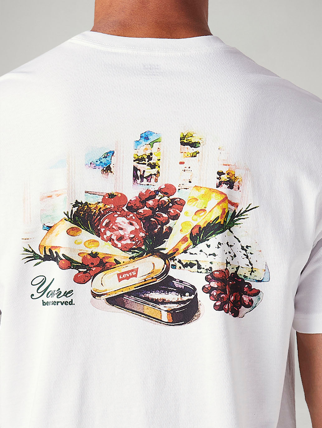 Men's Graphic Print Regular Fit T-Shirt - Detail View