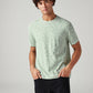 Men's Self-Design Regular Fit Textured T-Shirt - Styleshot View