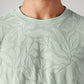 Men's Self-Design Regular Fit Textured T-Shirt - Detail View