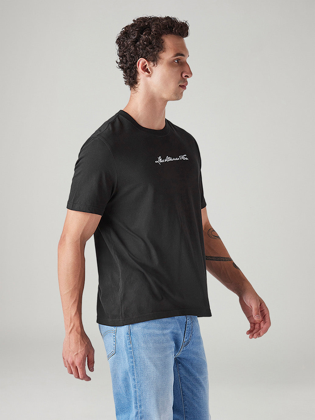Men's Paisley Regular Fit T-Shirt - Side View