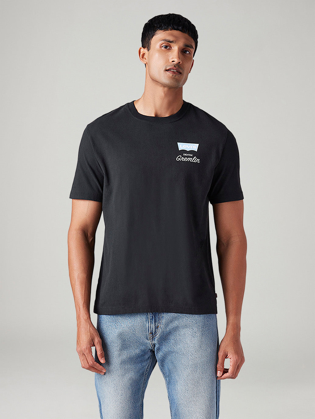 Men's Graphic Print Regular Fit T-Shirt - Front View
