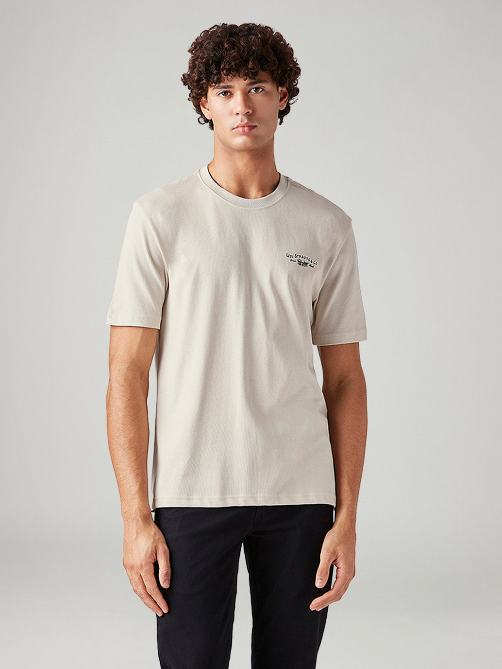 Men's Graphic Print Regular Fit T-Shirt - Front View